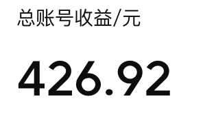 总账号收益